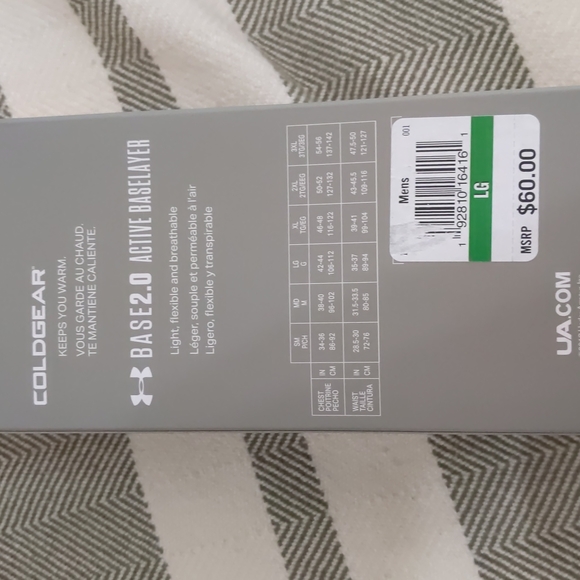 Under Armor men's active baselayer tights/leggings, brand new in box - Picture 4 of 5